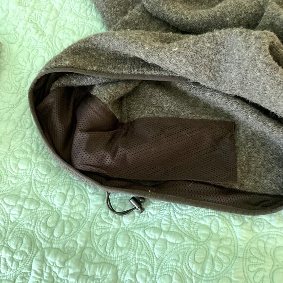 LL Bean Outdoor Cropped Shetland Wool Pullover Sweater Size Large O MW 33 71341 - Picture 5 of 11